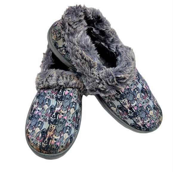 BOBS Faux Fur Slip on Slippers *Grey* (Size 6) - Picture 3 of 7